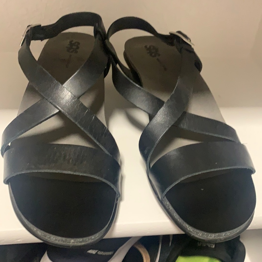 SAS Nouveau Black sz 10 dress sandal